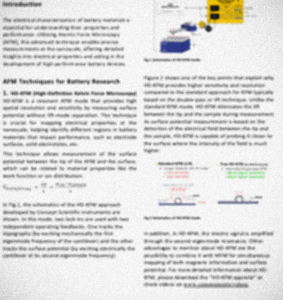 HD-KFM™ in battery research — application note preview