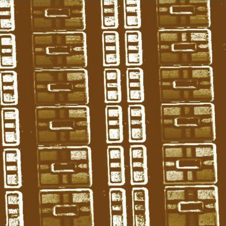 AFM scan of an SRAM: conductive AFM current map