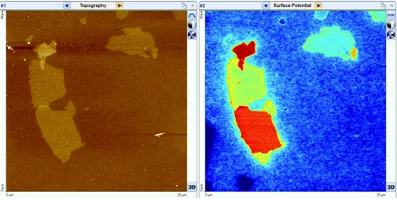 Layer Identification by Surface Potential Contrast