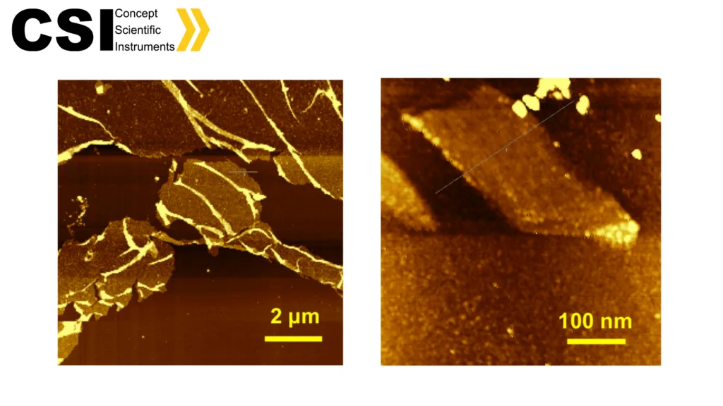 Tapping mode AFM images of Island of Graphene Nanoribbons on Si
