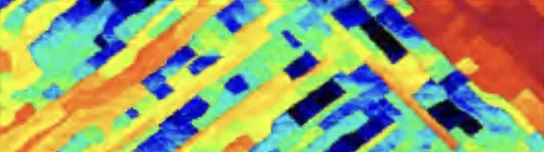 AFM scan of vanadium dioxide (VO₂): ResiScope current map at 30 °C, 20 × 6 µm, 0 to 500 pA